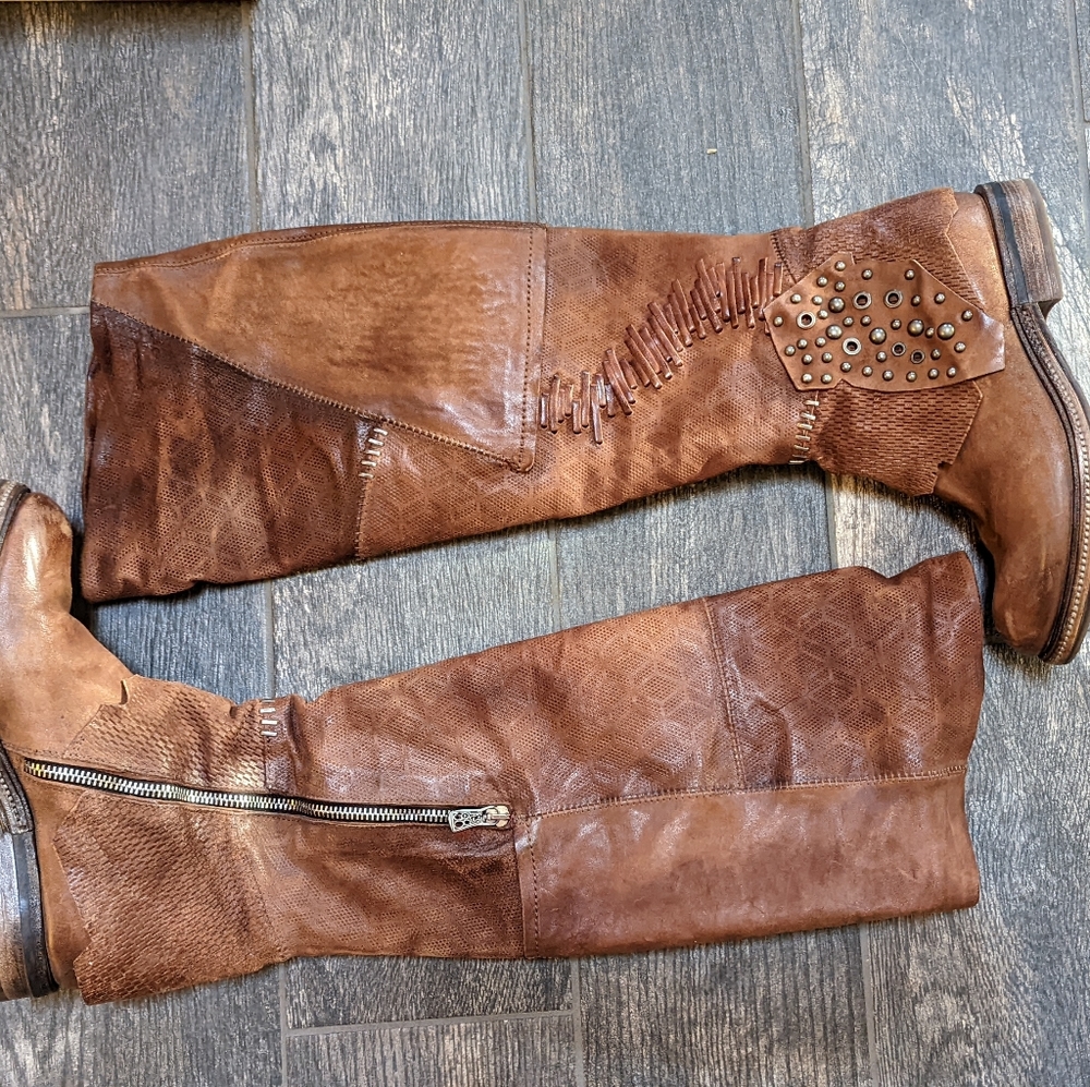 AS 98 tall leather boots